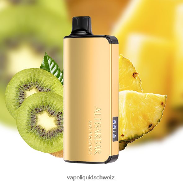 Vape Schweiz - Alibarbar Ingot 9000 Einweg-Vaporizer Kiwi-Ananas L6JN4X21
