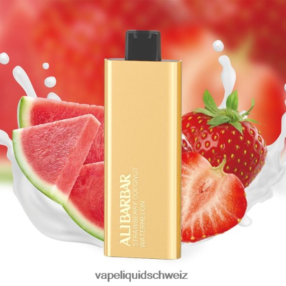 Vape Liquid - Alibarbar Pandora 7000 Einweg-Vaporizer Erdbeer-Kokos-Wassermelone L6JN4X62