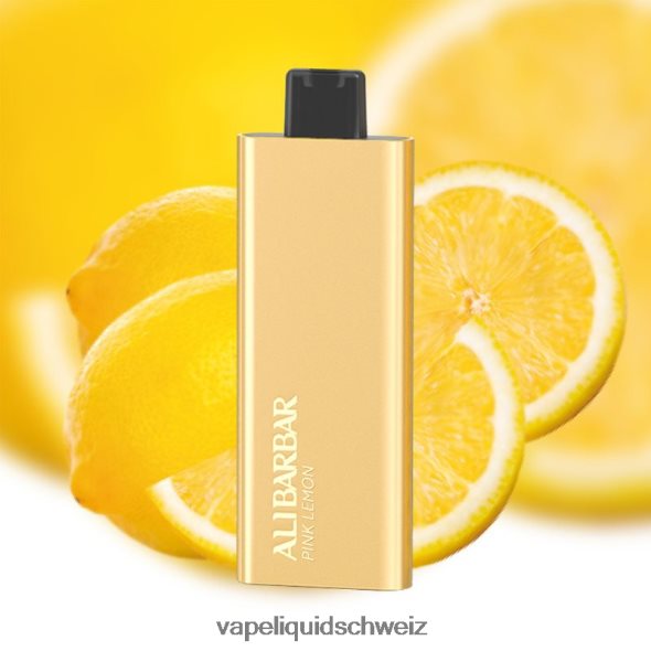 Vape Ohne Nikotin - Alibarbar Pandora 7000 Einweg-Vaporizer rosa Zitrone L6JN4X59