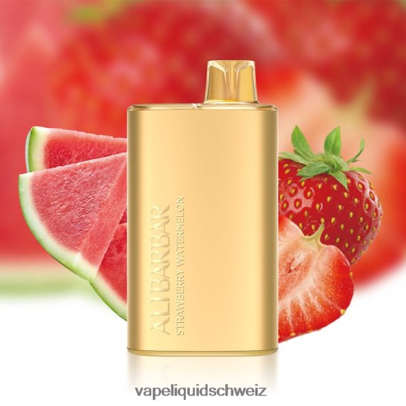 E-Liquid Schweiz - Alibarbar Rich 8000 Einweg-Vaporizer Erdbeerwassermelone L6JN4X13