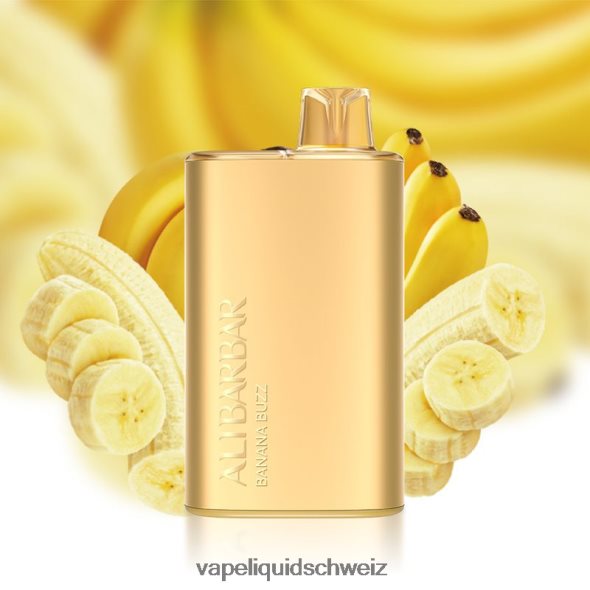 Vape Liquid - Alibarbar Rich 8000 Einweg-Vaporizer Bananensummen L6JN4X2