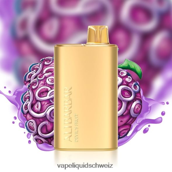 Vape Ohne Nikotin - Alibarbar Rich 8000 Einweg-Vaporizer Teufelsfrucht L6JN4X4