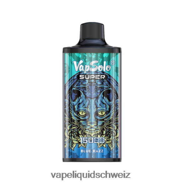 E-Liquid Schweiz - Vapsolo SUPER Einweg-Vapor Blauer Razz L6JN4X108