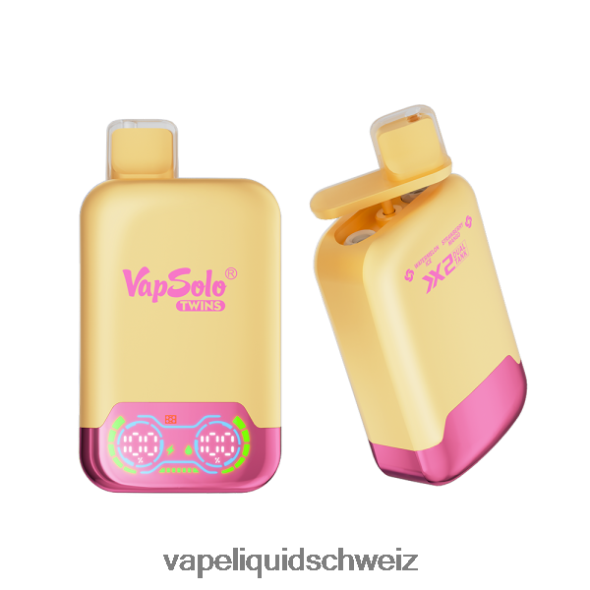 Vape Ohne Nikotin - Vapsolo TWINS Einweg-Vapor Wassermeloneneis und Erdbeermango L6JN4X129
