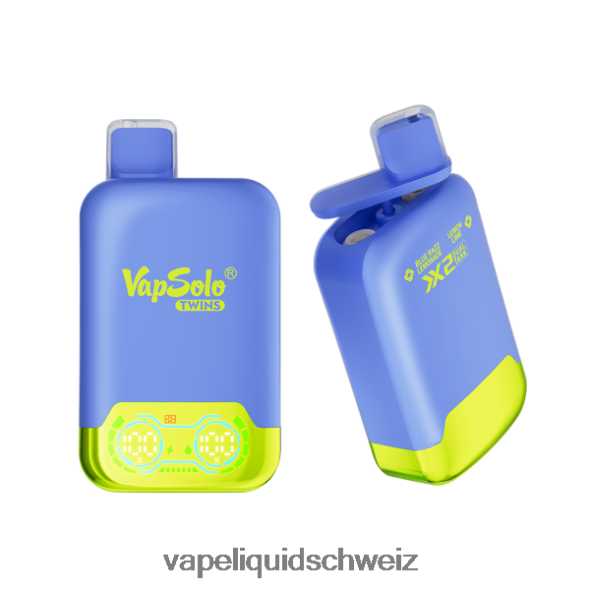 Vape Shop Zürich - Vapsolo TWINS Einweg-Vapor Blue Razz Limonade und Zitronenlimette L6JN4X120