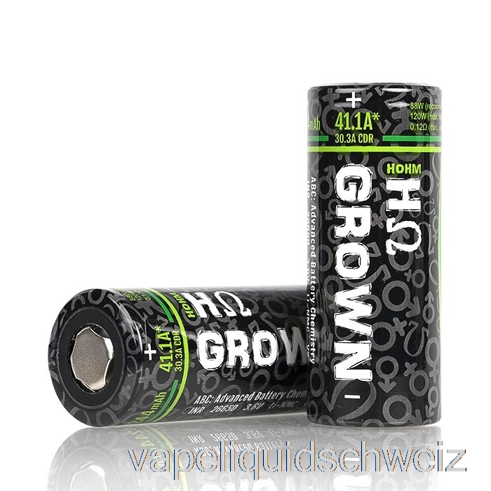 Hohm Tech Grown 2 26650 4244 MAh 30,3 A Batterie Grown2 – Einzelbatterie Vape Liquid E-Liquid Schweiz