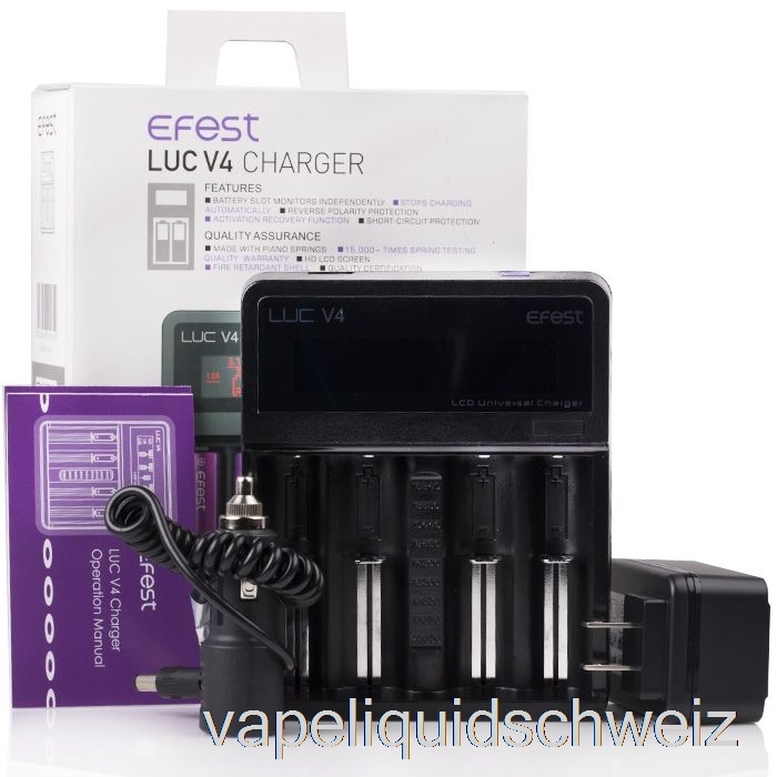Efest Luc V4 LCD-Ladegerät Vape Ohne Nikotin