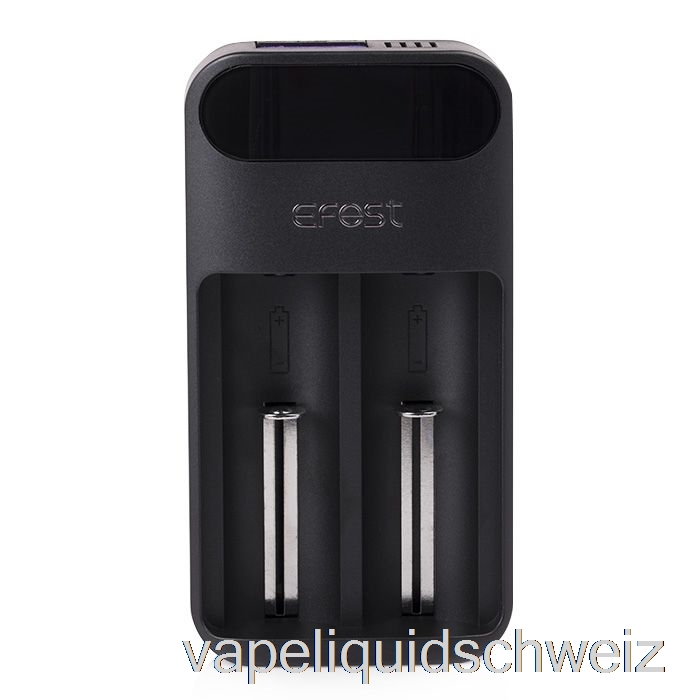 Efest Lush Q2 2-Bay Intelligentes LED-Akkuladegerät Vape Schweiz