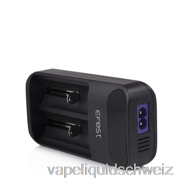 Efest Lush Q2 2-Bay Intelligentes LED-Akkuladegerät Vape Schweiz