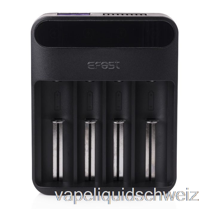 Efest Lush Q4 4-Bay Intelligentes LED-Akkuladegerät Vape Ohne Nikotin