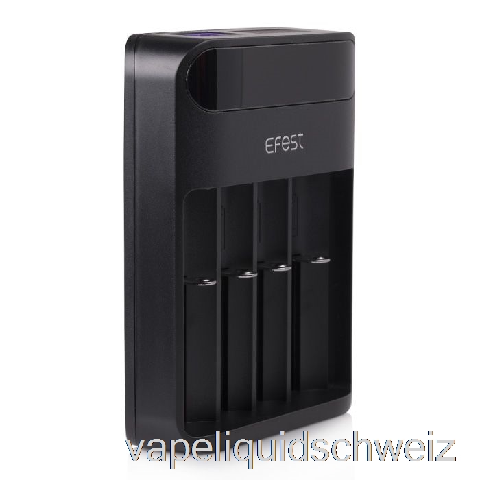 Efest Lush Q4 4-Bay Intelligentes LED-Akkuladegerät Vape Ohne Nikotin