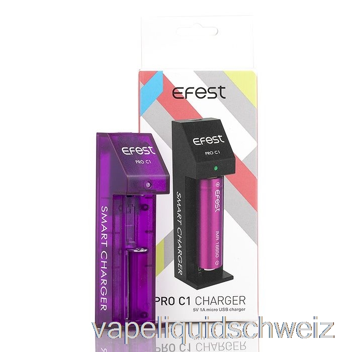 Efest Pro C1 1-Bay Smart Batterieladegerät Vape Schweiz