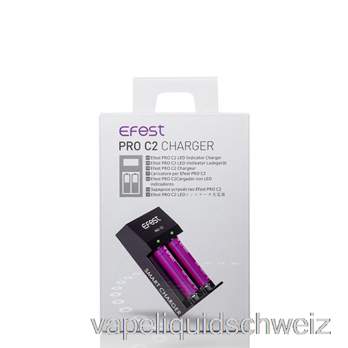 Efest Pro C2 2-Bay Smart Batterieladegerät Vape Schweiz
