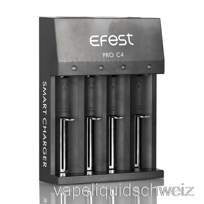 Efest Pro C4 4-Bay Smart Batterieladegerät Vape Schweiz