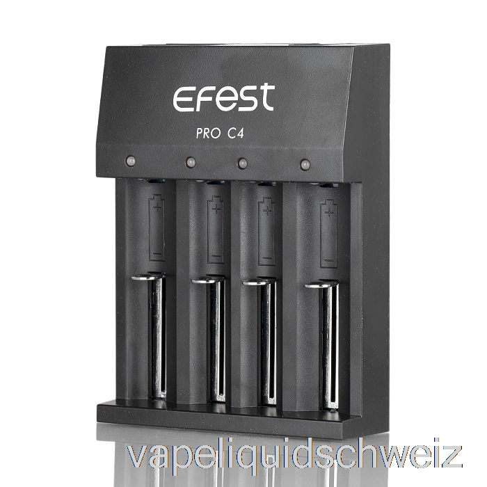 Efest Pro C4 4-Bay Smart Batterieladegerät Vape Schweiz
