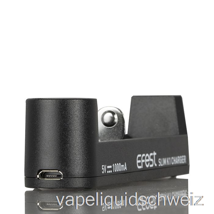 Efest Slim K1 Single-Slot-Akkuladegerät Vape Liquid E-Liquid Schweiz