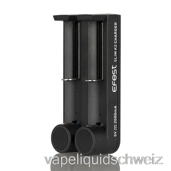 Efest Slim K2 Akkuladegerät Mit Zwei Steckplätzen Für Vape Ohne Nikotin