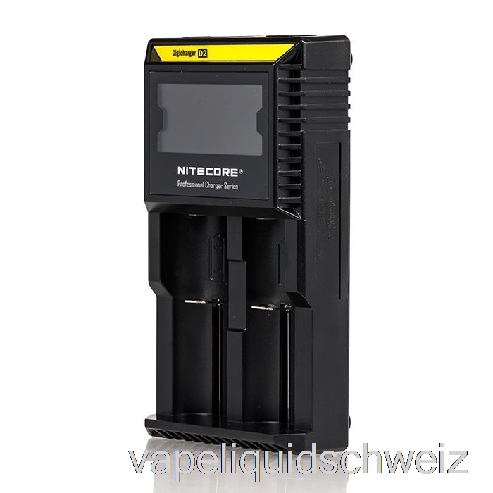 Nitecore D2 Akkuladegerät (2-Schacht) Vape Liquid E-Liquid Schweiz