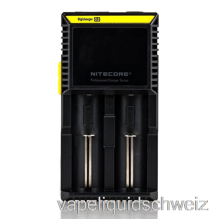 Nitecore D2 Akkuladegerät (2-Schacht) Vape Liquid E-Liquid Schweiz