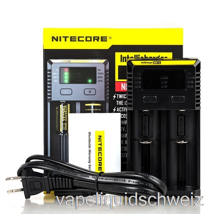 Nitecore I2 Akkuladegerät (2-Schacht) Vape Ohne Nikotin