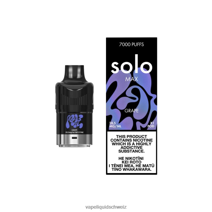 E-Liquid Schweiz - Solo MAX Schote Traube 8JN00478