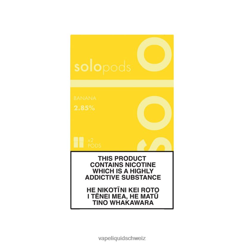 Vape Ohne Nikotin - Solo Ersatz-Pod 2er-Pack Banane 8JN00464