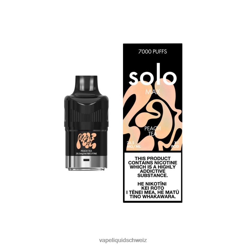 Vape Ohne Nikotin - Solo MAX Schote Pfirsichtee 8JN00479